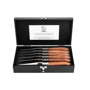Laguiole LUXURY LINE Set noževa za odreske – Rosewood (6 komada)