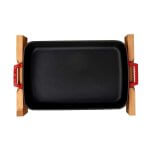 LVPTP2230K4R-Lava pleh za pečenje, sa drvenim postoljem, 22×30