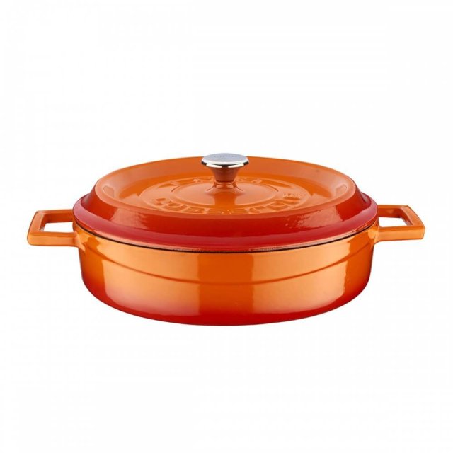 Posuda od lijevanog željeza Lava narančasta, promjera 24 cm