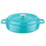 Posuda od lijevanog željeza od lave, promjera 28 cm