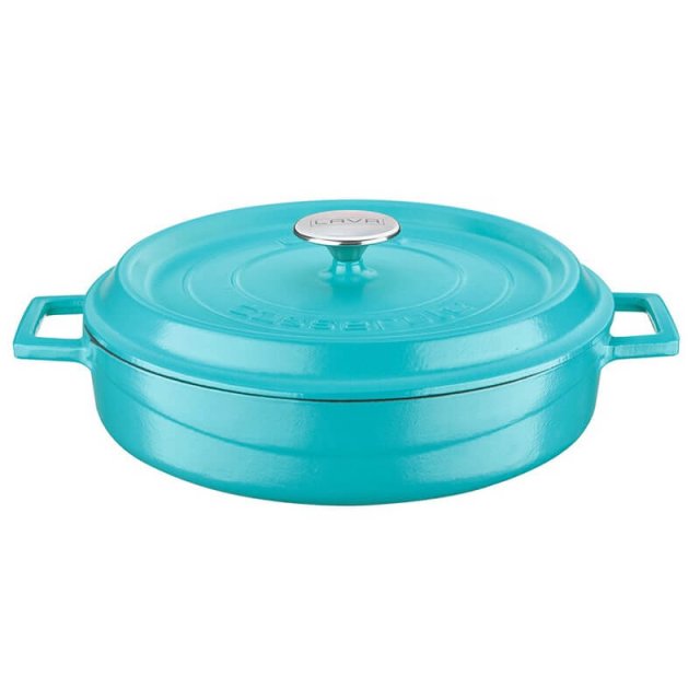 Posuda od lijevanog željeza od lave, promjera 28 cm