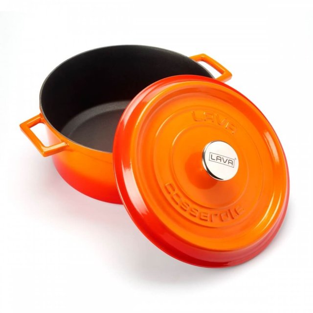 Posuda od lijevanog željeza od lave, promjera 28 cm