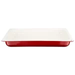 Lava lijevano željezni pekač G1/1, 32×53 cm – crveni (bež unutrašnjost)